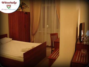 Фото номера Двухместный номер с 1 кроватью и ванной комнатой Гостевой дом Obiekt Hotelowo-Rekreacyjny Witosówka г. Wierzchoslawice 2